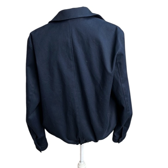 NWT Vince Button Up Jacket Coat Blue Womens Size S Cotton Blend Snap Button - Picture 4 of 12
